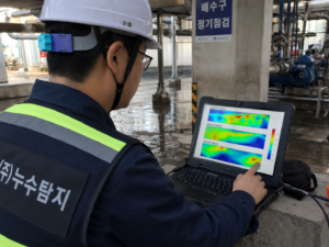 공장 콘크리트 하부 천층 중층 심층 GPR 수분분포 지도 분석 — FD LEAKTECH FORENSIS™